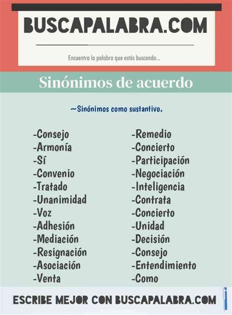 sinonimo de acuerdo|sinonimo de acordo.